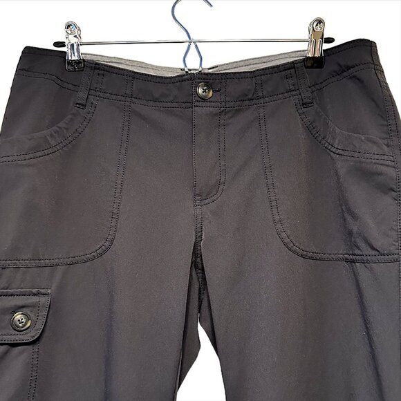 REI Nylon Hiking‎ Pants - Women's 12 - Black - Adjustable Waistband - Pockets - Picture 2 of 8